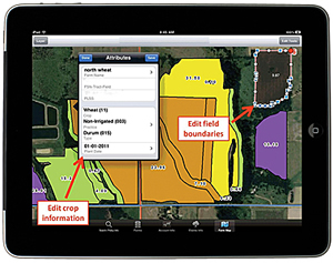 iPad application aids map-based crop reporting